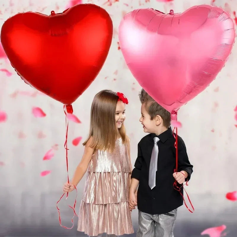 3/1PC 63 Zoll Extra Große Liebesballons Aluminiumfolie Rot Herzförmige Ballons Geburtstag Valentinstag Hochzeitsfeier Dekoration