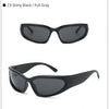 Designer y2k UV400 Mirrored Sunglasses Women White Sun Glasses Men Hispter Sport Driving Cycling Ladies Shades 2023 gafas de sol