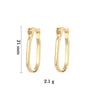 CRMYA Gold Silber gefüllt 16mm 14mm 12mm Blumen baumelnde Ohrringe Zirkonia Creolen für Damen Mädchen Schmuck Großhandel