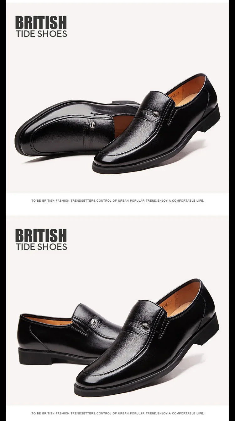 Leder Herren Business Schuhe Luxusmarke 2022 Herren Loafer Elegant Mokassins Atmungsaktiv Slip-on Schwarze Fahrerschuhe Übergröße 38-44