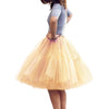 Multi-layer Tulle Tutu Skirts Fuchsia 6 Layers Fluffy Petticoat Underskirt Princess Ball Gown Women Halloween Party Skirt