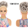 Synthetic Afro Puff Drawstring Ponytail Hair Bun 10 Inch Short Afro Kinkys Curly Afro Bun Extension Hairpieces Large Size
