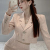 Elegant Fashion Pink Tweed Suit Women's Autumn 2023 Y2k High Quality Blazer Coat+Bag Hip Skirt Commuting Two-Piece Set