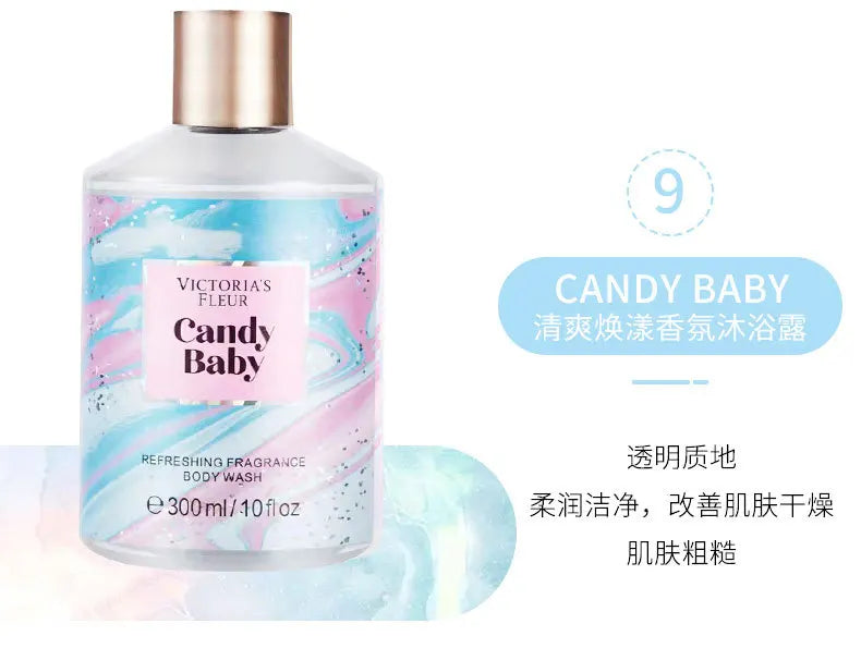 Victoria fragrance shower gel lasting fragrance secret language of love Moisturizing&oil controlling deep cleaning