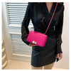 Fashionable Mini Quilted Embossed Chain Shoulder Bag Simple And Versatile Diagonal Crossbody Bag For Women Square Handbag