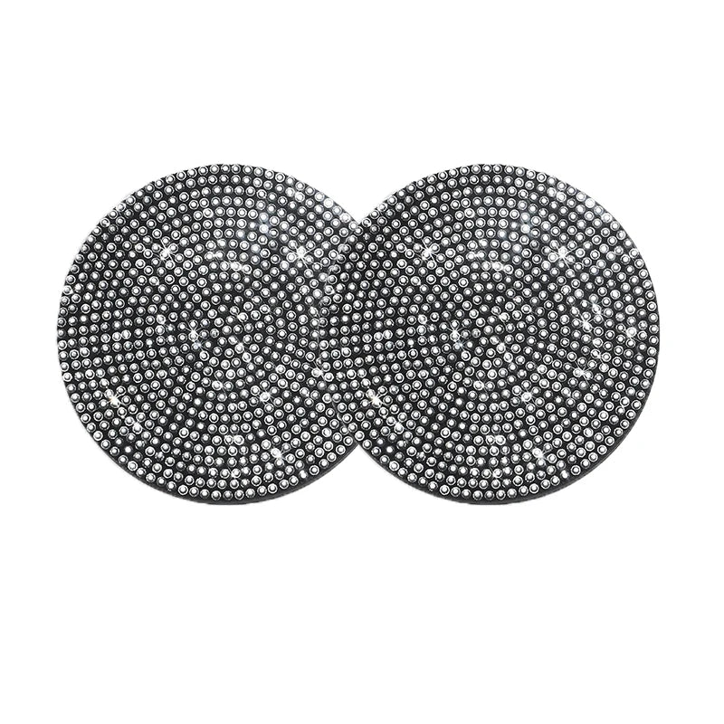 2 Stück Auto-Anti-Rutsch-Wassertassenuntersetzer Diamant Auto Untersetzer Wassertassen-Einsatzuntersetzer Pads Universelle Auto-Getränkehalter Innenzubehör