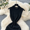 YuooMuoo Chic Fashion Sexy Package Hips Knitted Mini Dress 2026 New Summer Sleeveless Tassels Bodycon Party Dress Beach Vestidos