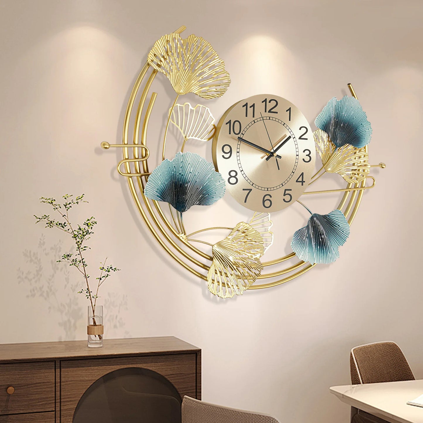 Wanduhr für Wohnzimmerdekoration 67*52cm Dekorative Wanduhr, Große Wanduhr