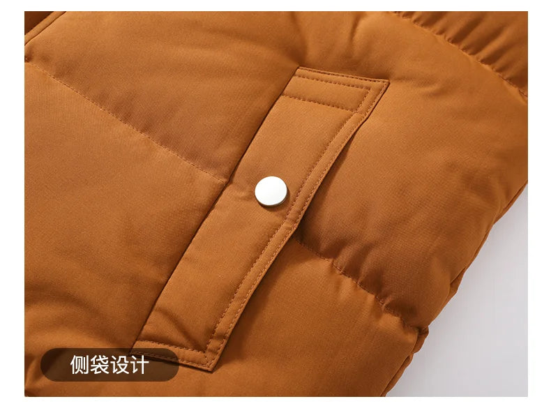 Unisex Fashion Hooded Vests Jacket Sleeveless Vest Autumn Thermal Soft Vests Casual Coats Male Cotton Men's Vest Men Thicken