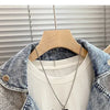 2023 New Autumn Winter Women Splicing Denim Jacket Women Long Sleeve Jean Jackets Female Loose Sweater Cardigan Jacket