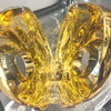 Goldene Abendtasche Geldbörsen und Handtasche Luxus Designer Umhängetaschen lustige Form Party Hochzeit Acryl Glänzende Clutch Geldbörse