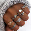 50pc/Lot Jewelry Factory In Stock Finger Rings Women Gold Antique Silver Plate Enamel Opal Crystal Snake Jewelry Party Bar Girl