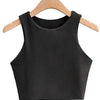 2023 Summer Fashion Women Sexy Slim Tops O-neck Sleeveless Double Nylon Ladies Good Quality Tank Tops 6 Colors