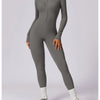 Summer Zipper Workout Jumpsuit Sports Overalls Women Gym Clothing Running Fitness Suits Gym Tracksuit Short Sportswear Yoga Set