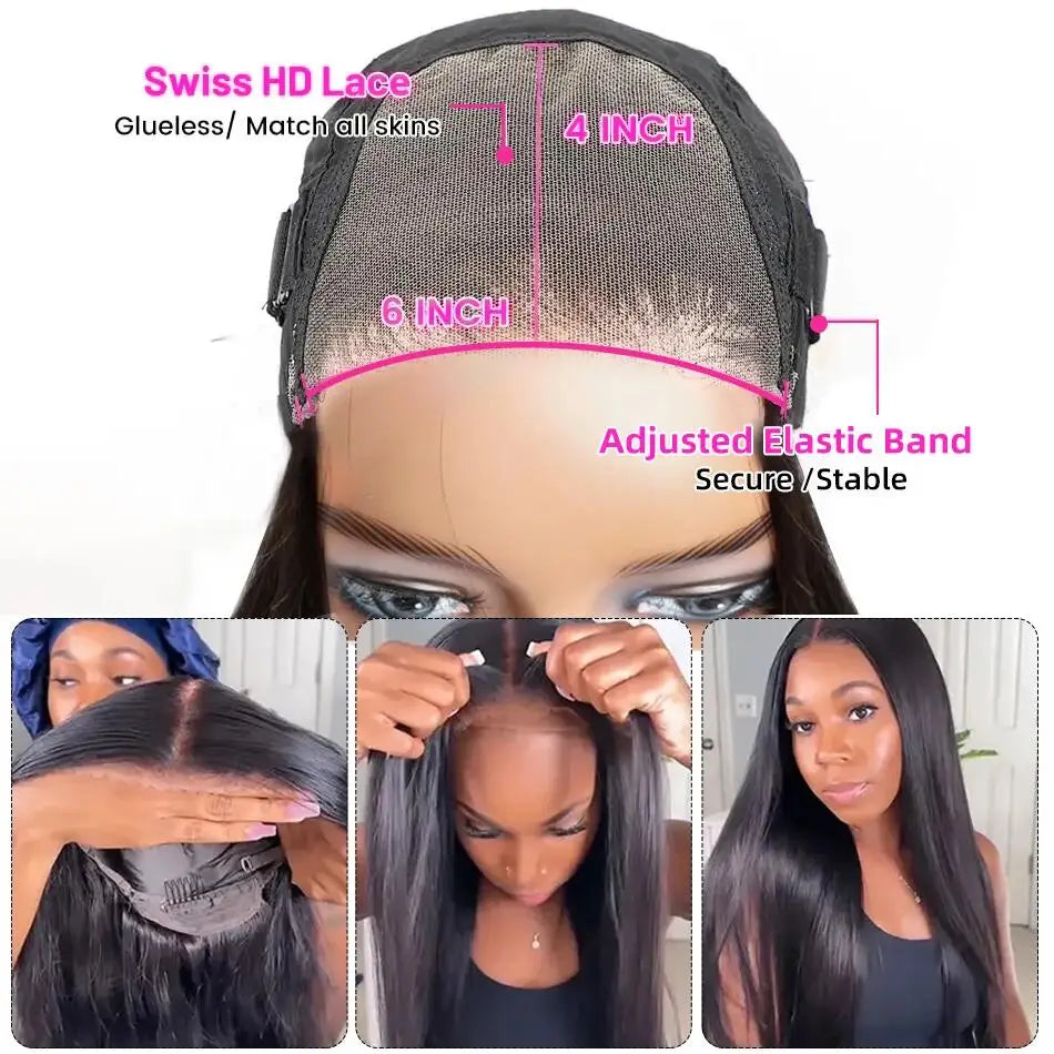 Orange Ginger Blonde Colored 13x6 HD Lace Front Wigs Human Hair 6x4 Glueless Ready To Wear Pre Cut Lace Frontal Human Hair Wigs