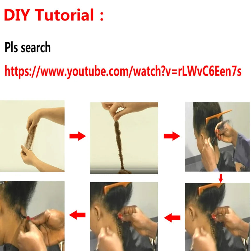 Joedir brasilianisches Remy Haar Afro Kinky Curly Bulk Echthaar zum Flechten von Dreadlocks Haarverlängerungen Häkelzöpfe QVR Haar