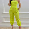 Eleganter Damen Overall 2024 Sommer Mode Träger Hohl Sexy Off-Taille Bedruckter Jumpsuit