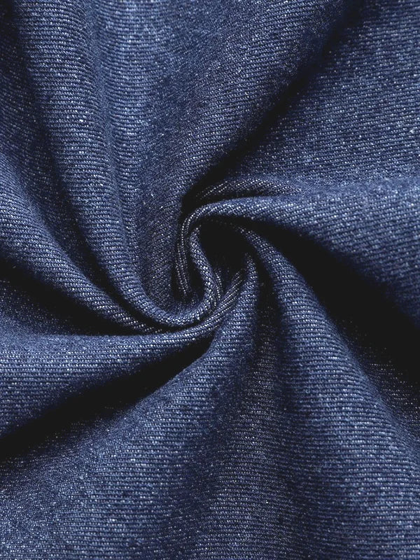 Gymystars Neue Trendige Imitation Jeans Blusenoberteile für Damen, lange Puffärmel, Schleifenverzierung, hoher Hals, Damen Herbsthemden