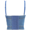 Irene Tinnie Sexy Cute Loch Cartoon Dekoration Push Up Bustier Damen Jeans Bralette Cropped Top Weste Große Größe