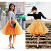 Multi-layer Tulle Tutu Skirts Fuchsia 6 Layers Fluffy Petticoat Underskirt Princess Ball Gown Women Halloween Party Skirt