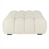 Nordic light luxury lamb wool changing stool, cloakroom stool, living room sofa stool, square foot step, tofu block, foot stool