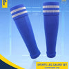 Loogdeel Adult Leg Warmers Elastic Soccer Shin Guard Calf Socks Over Knee Men Sports Compression Protection Long Sleeve Training