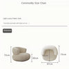 Kleines Wohnzimmer Balkon Freizeit kleines Sofa Lammwolle Einzelsessel Ins-Stil Faul Sofa Stuhl