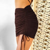 Sexy Spaghetti Strap String Cross Bodycon Dress for Women Solid Backless Cut-out Night Club Dress Summer Sleeveless  Mini Dress