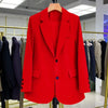 Candy Color Blazer Women Clothing Trends Long Sleeves Blazers Chic Office Ladies Jackets Luxury High-end Coat Vestido Outerwear