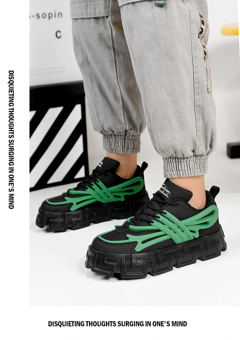 Casual Shoes For Men Street Style Walking Shoes Sneakers Thick Bottom Running basketball Shoes Male 2023 Vulcanized Sneakers Men