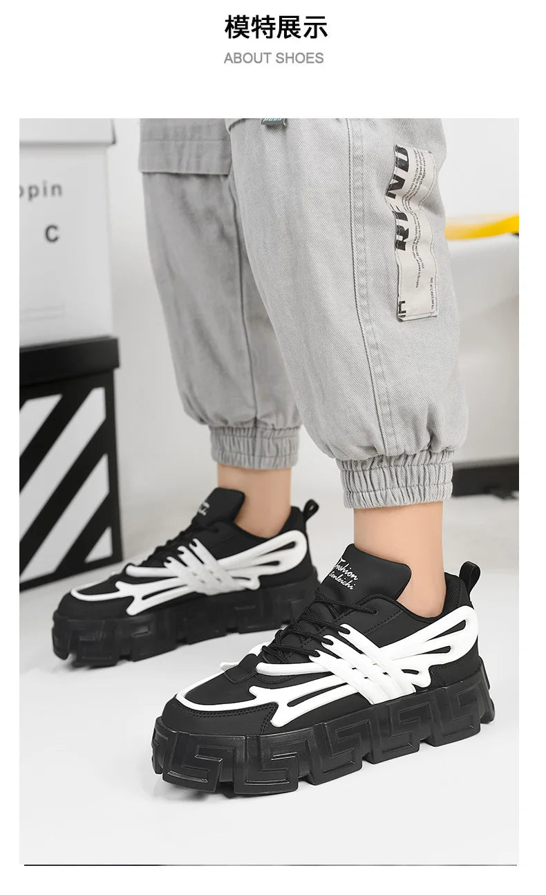 Casual Shoes For Men Street Style Walking Shoes Sneakers Thick Bottom Running basketball Shoes Male 2023 Vulcanized Sneakers Men