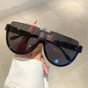 Vintage Halbrunde Sonnenbrille Damen Mode Monoblock Outdoor Brille Shades Trend 2023 Neues Design UV400 Brillen