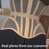 Women Abdomen Tight Corset Crops Under Bust Bustiers Breathable Mesh Waist Girdle With Bones Slimming Lace Up Bodices