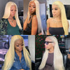 #6 Light Brown Bone Straight Clip In Hair Extensions 1 Piece 5 Clips Full Head One-Piece Clip In Human Hair Extensions 100G/Set