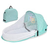 Babybett, faltbar, tragbar, mit Netz und Verdeck, Babynest, tragbares Babybett zum Campen, Säuglingswiege