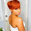 Kurze Bob Perücke Pixie Cut Perücke Glatte Echthaarperücken 13x4 Transparente Lace Front Perücke Für Frauen Highlight Glatte Pixie Cut Perücke