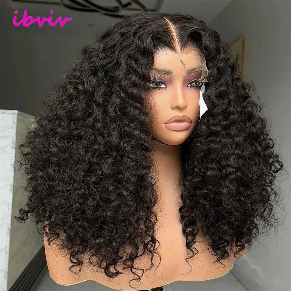 22Inch Vietnamese Hair 250 Density Kinky Curly Transparent 13x4 Lace Front Wig 13x6 Lace Frontal Human Hair Wigs Remy For Women