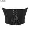 HLJ&GG Sexy Off Shoulder Corset Vest Two Piece Sets Women Sleeveless Backless Bandage Irregular Top + Sequin Mini Skirts Outfits