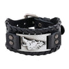 New Retro Wide Leather Pirate Compass Bracelet Men's Bracelet Celtic Viking Jewelry Compass Bracelet Accessories Party Gifts