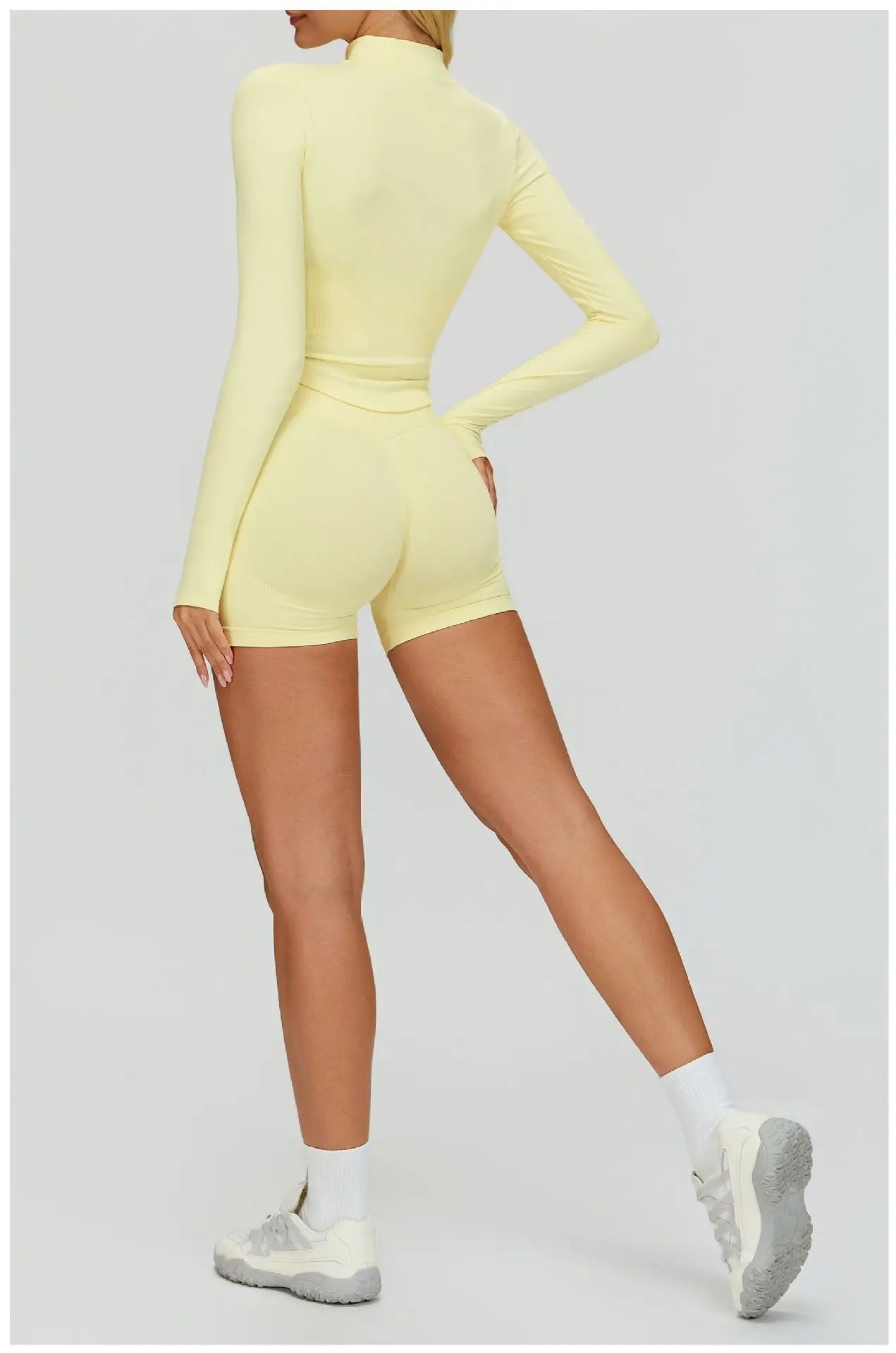 SWELTERING 2/3PCS Seamless Yoga Set Gym Clothes Sportswear Fitness Suits Women Workout Bra Crop Top Long Sleeve Sports Suits
