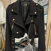 Korean version of the long-sleeved motorcycle jacket jacket women's spring and autumn new fashion temperament Joker suit collar
