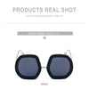 Oversized Luxury Diamond Shiny Sunglasses Women Irregular Round Crystal Sun Glasses Men UV400 Shades Eyewear Polygonal Sunglass