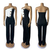Elegante Jumpsuits für Damen Frühjahr/Sommer 2025 Sexy Spicy Girl Party Button Overalls Streetwear Damen Jumpsuit Hose Fashion