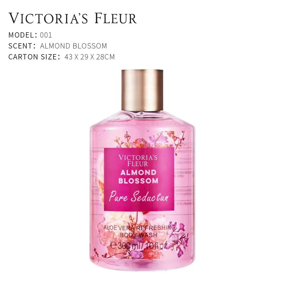Victoria fragrance shower gel lasting fragrance secret language of love Moisturizing&oil controlling deep cleaning