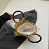 MOODS Handmade Woven Design Round Handle Handbags For Women Eco-friendly Craft Paper Hollow-out Luxury Designer Top-handle Bags