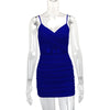 Women Sexy Cutout Bodycon Dress Euro Style Cross Back Straps Hollow Out Nightclub Party Evening Outfit Slim Fit Stretchy Dress