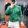 Herren-T-Shirt mit modischer Persönlichkeit, stilvoll und vielseitig, im Trend, Langarm-Herren-Base-Shirt, dicker Stil