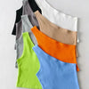One Shoulder Cropped Tanks Top Women Summer Sleeveless Tanks Camis Sexy Oblique Collar Elastic Corset Slim Crop Tops Tube Lady