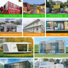 Vorgefertigtes mobiles Tiny House mit leichtem Stahldach, 2, 3, 4, 5 Schlafzimmern, 20 Fuß, 40 Fuß, faltbares, erweiterbares Containerhaus mit Terrasse