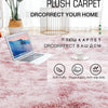 Grauer Teppich für Wohnzimmer Plüsch Teppich Schlafzimmer Boden Flauschige Matten Anti-Rutsch Home Decor Teppiche Weiche Samt Teppiche Kinderzimmer Decke